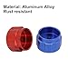 Tool Part for Heavy Duty Red and Blue Round Wheel Handle for Faucets and Manifold Gauges