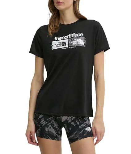 THE NORTH FACE NF0A8BRZJK3 W Foundation tee Graphic 1 T-Shirt Mujer TNF Black Tamaño L