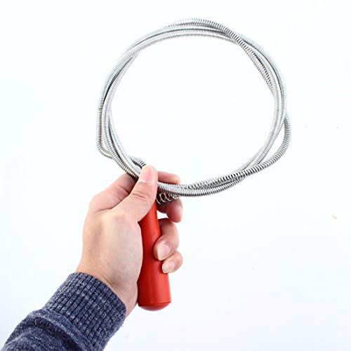 Limpiador de caños flexible con mango plástico 2.2 m rojo miniatura 3