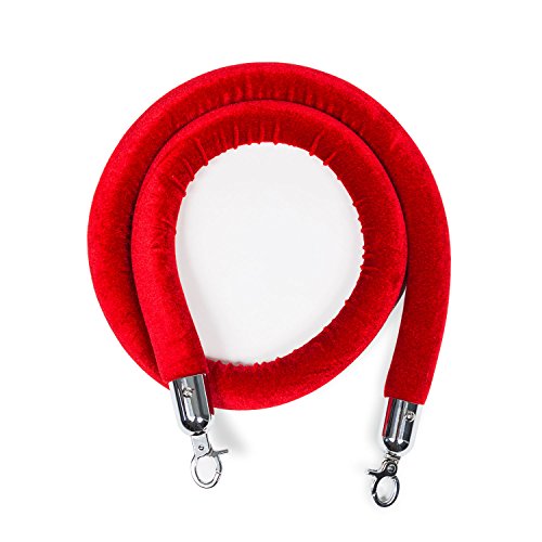 SOURCEONE.ORG Deluxe Crowd Control Stanchion Rope with Silver or Gold Accent