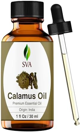 SVA Calamus Essential Oil, Glass Bottle with Dropper, 1 Fl Oz (30 ml)