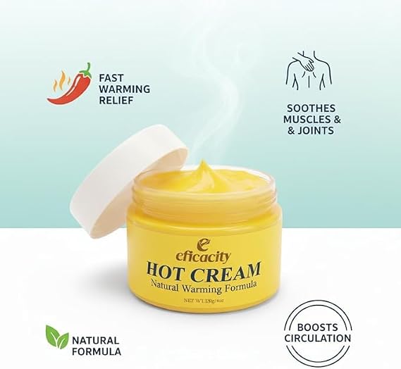 Eficacity Hot Cream - Natural Warming Formula by Robutop