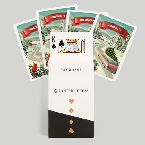Lantern Press Mississippi Baraja de 52 Cartas Poker miniatura 6