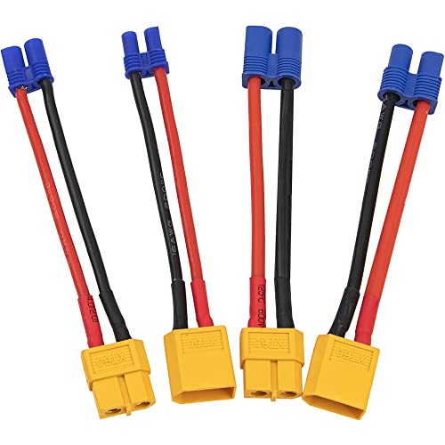 Adaptador EC3 a XT60 con cable flexible para evitar la pérdida de energía en drones FPV 3