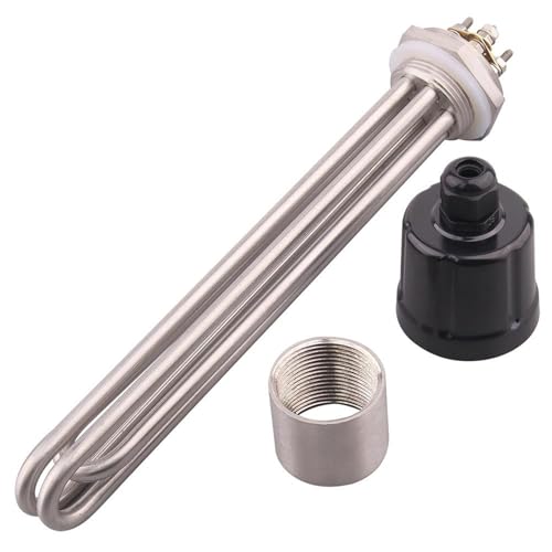 1�� �Z�Љ��M�G�������g 1.25�C���` �X���b�h 220V/380V 2kW-6kW SUS304 DN32 �d�C�Ǐ󋋓���(Female fitting,1.25 DN32-3750W)