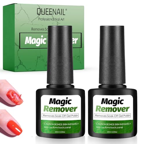 Gel Nail Polish Remover, Entfernen Gelnägel Einfach und Schnell, Gelnägel Nagellackentferner, Nagellack Entferner, Gel-Remover für Nägel 3-5 Minuten, Gellack Entferner