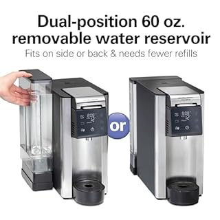 Hamilton Beach FlexBrew Advanced 5-in-1 Thermal Programmable 12 Cup Drip and Single Serve Hot & Iced Coffee Maker, Movable 60oz. Water Reservoir, Use Pod Packs and Grounds, Fast Brewing, Black (49929)