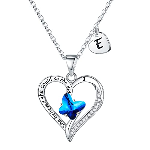 Graduation Gifts For Her 2023, Class Of 2023 Gifts 14K White Gold Plated Graduation Necklace Gift College Graduation Gifts For Her 2023 Middle School Graduation Gifts Initial E Graduation Necklaces #TOP13