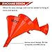 DEDC Oil Funnels, Gas Funnels, Plastic Funnel Set for Car, Automotive, Kitchen, Mini Small Large Red (8pcs Oil Funnels)