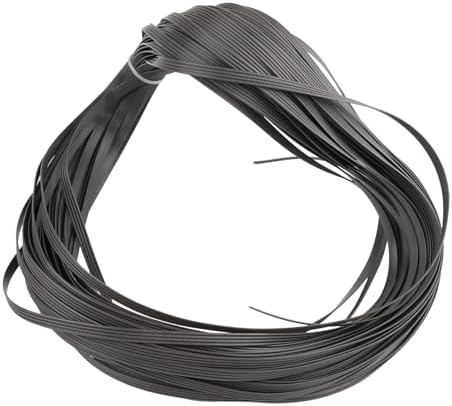 Kit di riparazione in vimini piatto, 36,6 m, impermeabile, per il restauro di mobili da esterno, kit di riparazione per mobili in rattan, patio, sedia, divano (grigio)
