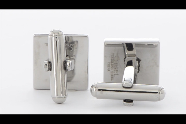 Mancornas de acero inoxidable hombre 14 mm miniatura 6