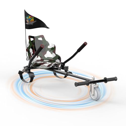GEEKME TECH Hoverboards Go Kart, Attachment Compatible with 6.5'', 8'', 8.5'', 10'' Hoverbords, Adjustable Hoverkart Seat for Self Balancing Scooters, Fashionable Gifts for kids
