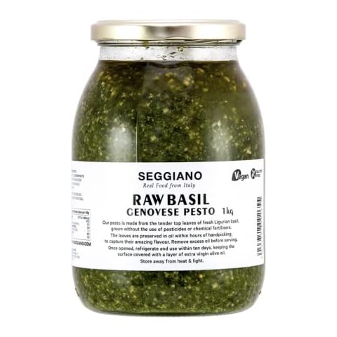 Seggiano Raw Basil Pesto - Vegan & Gluten Free Cover