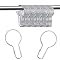 Queekay 100-Piece Metal Shower Curtain Hooks - Golden Stainless Steel Hanging Clips For Bathroom & Home - View #6