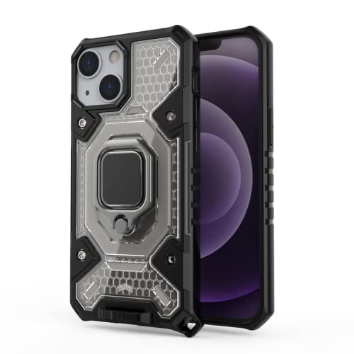 Glaslux iPhone 13 Mini Hybrid Shockproof Case | Rotating Ring Holder & Kickstand in-Built | Bumper Back Cover for iPhone 13 Mini (Black) (B09R7V545Z) Amazon Price History, Amazon Price Tracker