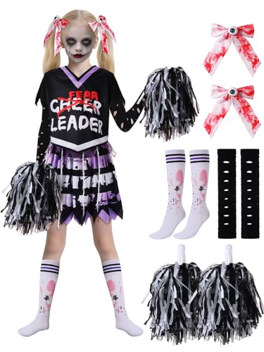Zombie Cheerleader Costume for Girls