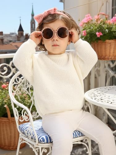 ESHOO Baby Girl Boy Knit Sweater Blouse Toddler Pullover Sweatshirt Crewneck Long Sleeve Tops for Kids Fall Winter Clothes2