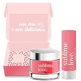 Olivia Lip Care Set by Sublime Love to Repair Dry & Chapped Lips-Exfoliator Scrub for Lips with Natu