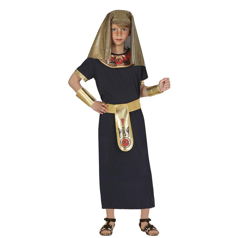 My Illusions Boys Egyptian Costume Kids School Dress Up Halloween Book Day Childs Fancy Dress Historical Outfit (Large 10-12 Years)