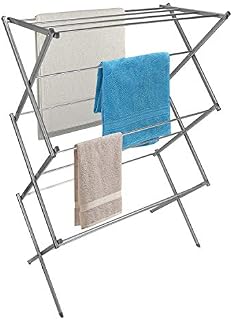 Top Home Solutions® 3 Tier Clothes Airer Indoor Outdoor Drying Horse Rack Laundry Washing Foldable