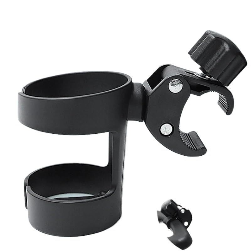 360 Degrees Rotation Drink Holder Compatible with Bike Pushchair Wheelchair Walker Bicycle Fits Most Cups Gifts Compatible with Relatives
