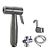 CozyBunz Cloth Diaper Sprayer, Premium Stainless Steel Diaper Sprayer with Variable Pressure - Toilet Attachment Washer for Cloth Diapers - Wall mounted and Toilet hangar parts included