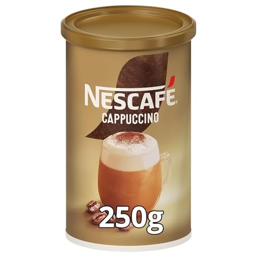 NESCAFÉ GOLD CAPPUCCINO NATURAL, cremoso café soluble con leche desnatada, Bote 250 g