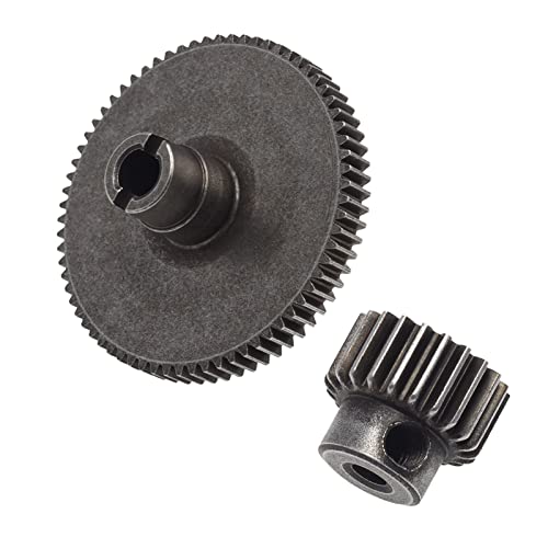 GRESIK Step Miter 1pcs Spur Gear Pinion Gear Differential Main Reduction Accessories Parts Fit for 104001 1:10 Car Durable Metal Motor spur Bevel (Color : C)