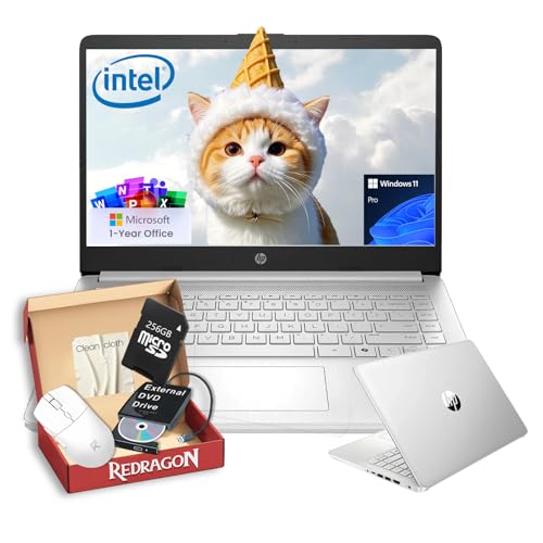 HP (�G�C�`�s�[) 2026 14�C���`�m�[�g�p�\�R�� �w���p - 1-Y Office 365�AIntel 4�R�A�v���Z�b�T�A4GB RAM�A128GB UFS & 256GB SD�J�[�h�AWi-Fi 6�ACopilot AI�AWin 11Pro�A�r�W