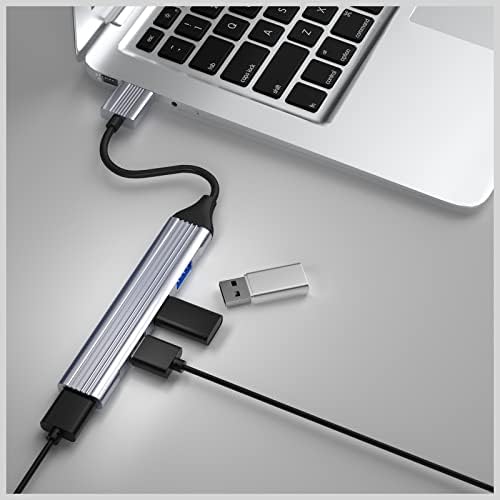 USB Hub, USB Splitter 4-Port USB 3.0 and 2.0 Adapter Ultra Slim USB Hubs for laptop, MAC, PC, PS4, USB Flash Drives and Mobile HDD