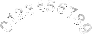 Uonlytech 10pcs Digital House Number Label Sticker Digital Sign Sticker by Numbers Letterbox Number Stickers House Number Stickers Mailbox Numbers Address Door Label House Numbers Sticker 3D