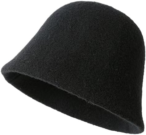 Autumn and Winter Solid Color Woolen Bucket hat Versatile Fashion Cold Warm Leisure Personality Basin hat