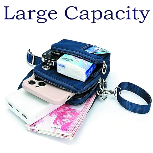 Image of Women's Mobile Pouch, Stylish Crossbody Phone Bag with Multiple Pockets, Lightweight Organizer for Daily Essentials, Compact Commute Accessory