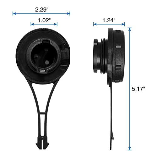 Gas Cap Fit For B&S Mower - Fuel Tank Cap Fit For Briggs And Stratton 625E, Troy Bilt 200 100 Mower With 550Ex Engine Engines, Gas Tank Caps Fit For Craftsman Husqvarna Toro Lawnmower, 799585 #TOP1
