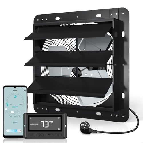 【Multiuso】perfetta soluzione di raffreddamento e ventilazione per qualsiasi stanza della vostra casa, tra cui soffitta, garage, capannone e molto altro ancora. Resistente alla corrosione, il motore completamente chiuso è protetto termicamente e lubrificato in modo permanente per una facile manutenzione.