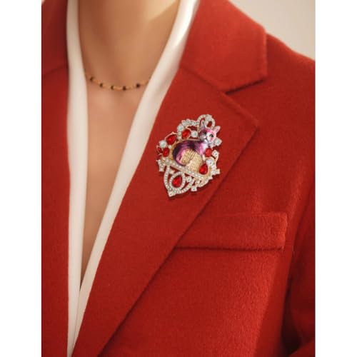 Image of Fashion Cute Crystal Animal Brooch Pins for Women Girls Cat Bird Corsage accessory Pin delicate accessory Party Ceremony