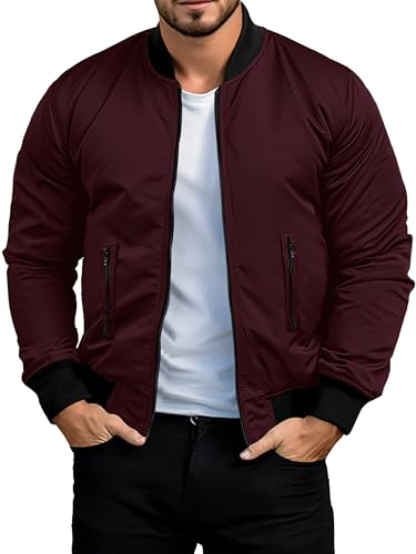 Image of Noble Monk Men's Polyester Standard Length Bomber Jacket
