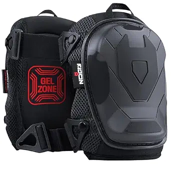 NoCry Professional Construction Knee Pads with Non-Slip Cap and Ankle Support