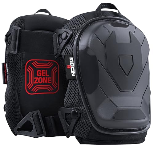 NoCry Professional Construction Knee Pads for Men and Women with Non-Slip Heavy Duty Cap and Ankle Support — Thick Foam and Gel Cushioning — Reinforced, Adjustable Straps and Military Grade Rivets by NoCry - Used condition - US$24.74