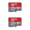 SanDisk 128GB X2 (256GB) MicroSD HC Ultra Uhs-1 Memory Card