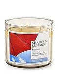 Bath and Body Works White Barn Candle Shades of Summer Suntan 3 Wick 14.5 Ounce