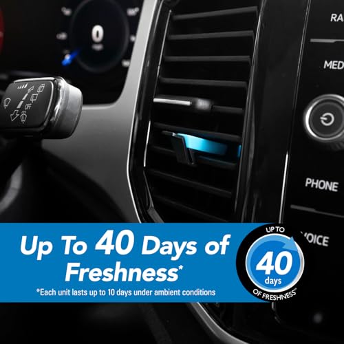 Image of Refresh Your Car Air Freshener Vent Sticks, Fresh Linen Scent, 4 Pack, Convenient Car Vent Sticks