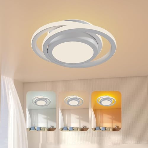 Luminária de Teto 32cm Bivolt 28W Led Lustre Redonda, Plafon com ...