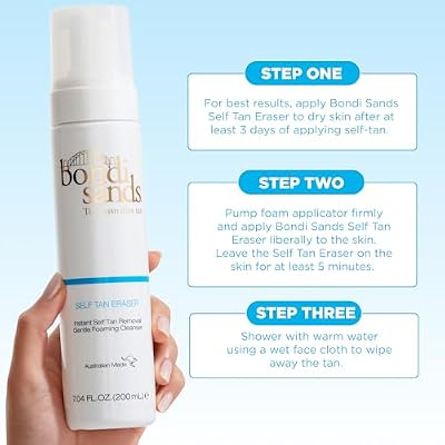 Bondi Sands Self Tan Eraser ، الترطيب ، التطهير ، تركيبة لطيفة يزيل الدباغ الذاتي ويقبل البشرة لإعادة التطبيق ، نباتي + خالٍ من القسوة