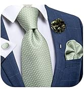 DiBanGu Set Cravatta Natalizia Uomo Con Fazzoletto E Gemelli - Blu Con Alce - Confezione Regalo