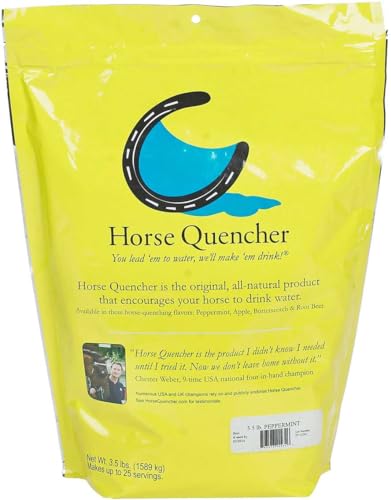 Tack Shack of Ocala Intrepid Horse Quencher, Equine Hydration, 3.5lbs and Single Serving, Pet Supplies, Horse Hydration (Apple 3.5lbs)