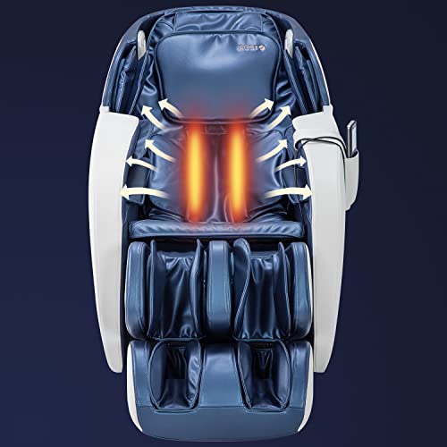 Irest Sl Track Massage Chair Recliner, Full Body Massage Chair With Zero Gravity, Airbags, Heating, And Foot Massage (Blue & White) #TOP6