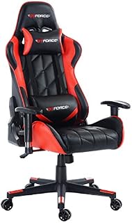GTFORCE PRO GT Reclining Sports Racing Gaming Office Desk PC CAR Faux Leather Chair (Red)