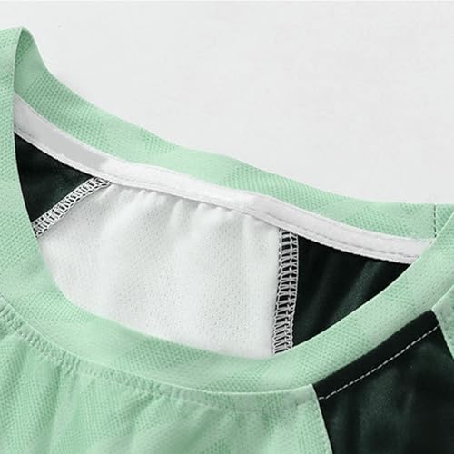 Summer T-Shirts for Girls Boys Fashion Color Block Print Short Sleeve Quick Dry Ice Silk Lightweight Athletic Tops4