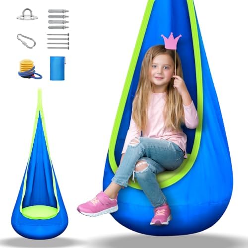 Amazon.com: Kids Pod Swing Seat, Sensory Swing Chair with PVC ...